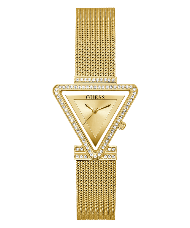 GUESS FAME Women Champagne Triangle Dial Analog Watch - GW0508L2