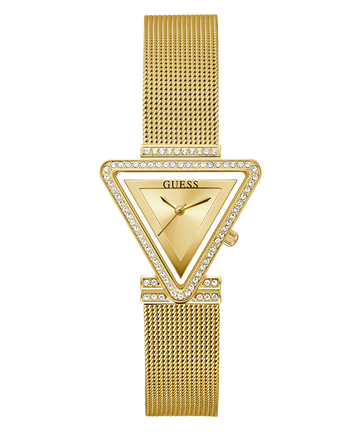 GUESS FAME Women Champagne Triangle Dial Analog Watch - GW0508L2