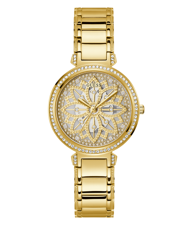 GUESS Ladies Gold Tone Analog Watch-GW0528L2