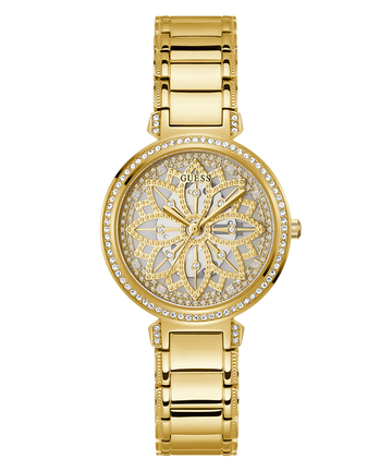 GUESS Ladies Gold Tone Analog Watch-GW0528L2