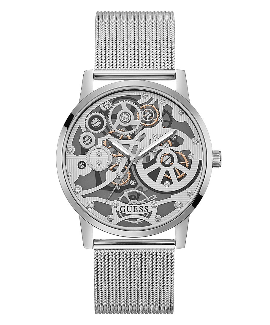 SILVER CASE SILVER TONE MESH WATCH - Kamal Watch Company