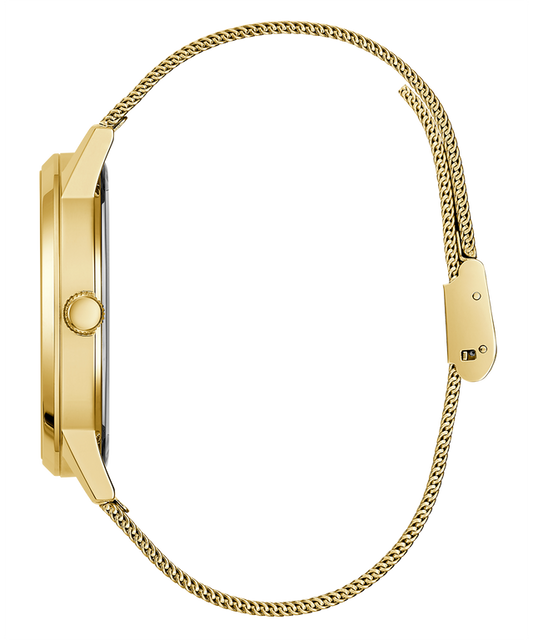 GUESS Mens Gold Tone Analog Watch-GW0538G2