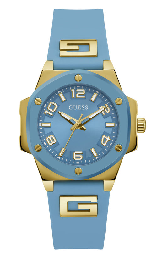GUESS G HYPE Women Turquoise Round Dial Analog Watch - GW0555L3