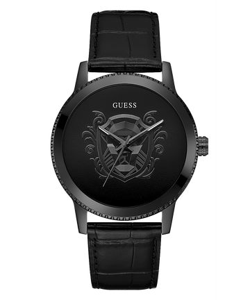 BLACK CASE BLACK LEATHER WATCH - Kamal Watch Company