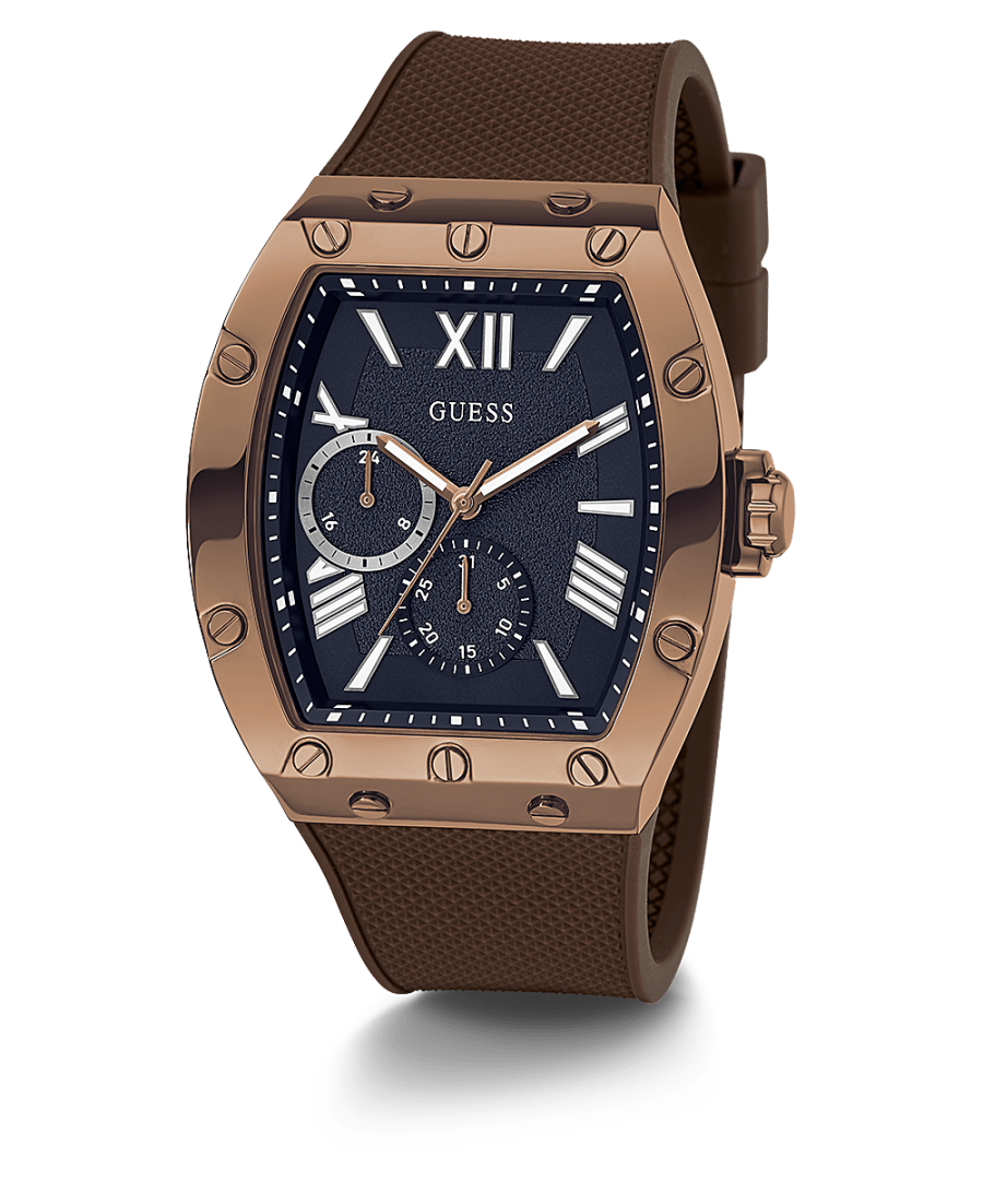 COFFEE CASE BROWN SILICONE WATCH - Kamal Watch Company