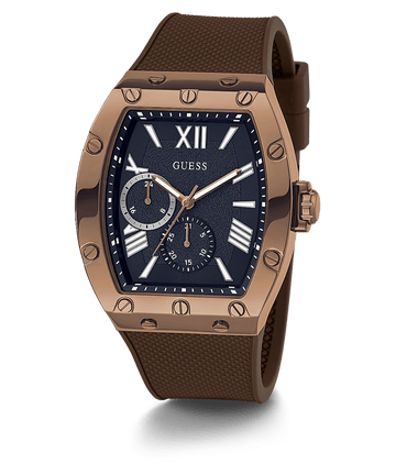 COFFEE CASE BROWN SILICONE WATCH - Kamal Watch Company