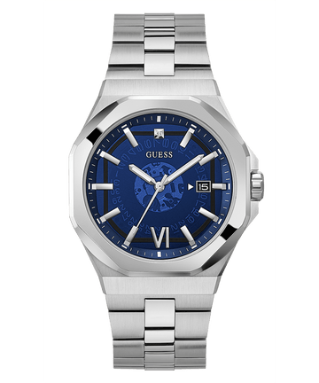 SILVER TONE CASE SILVER TONE STAINLESS STEEL WATCH - Kamal Watch Company