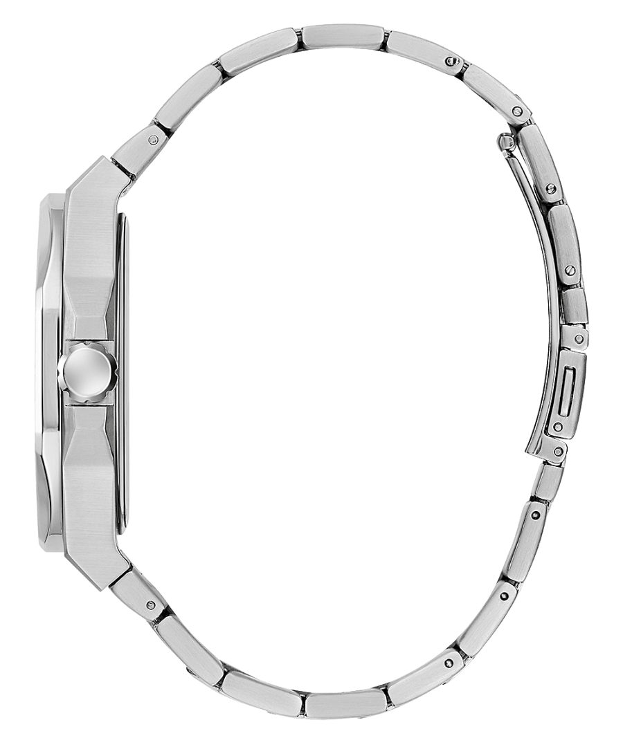 SILVER TONE CASE SILVER TONE STAINLESS STEEL WATCH - Kamal Watch Company
