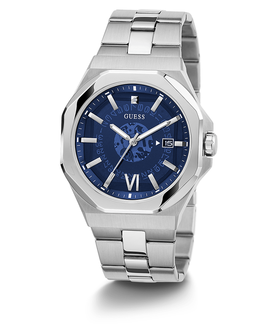 SILVER TONE CASE SILVER TONE STAINLESS STEEL WATCH - Kamal Watch Company