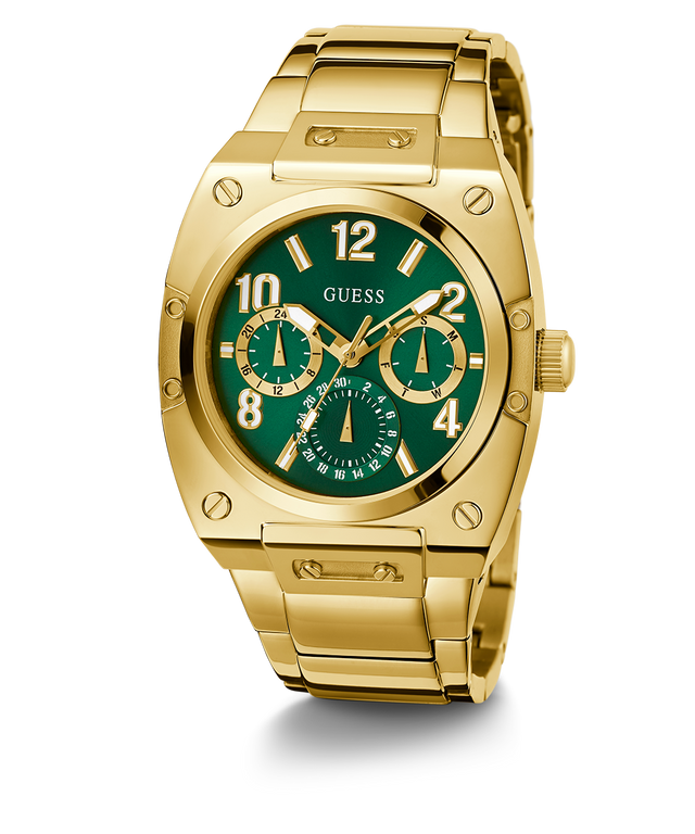 GUESS Mens Gold Multi-function Watch-GW0624G2