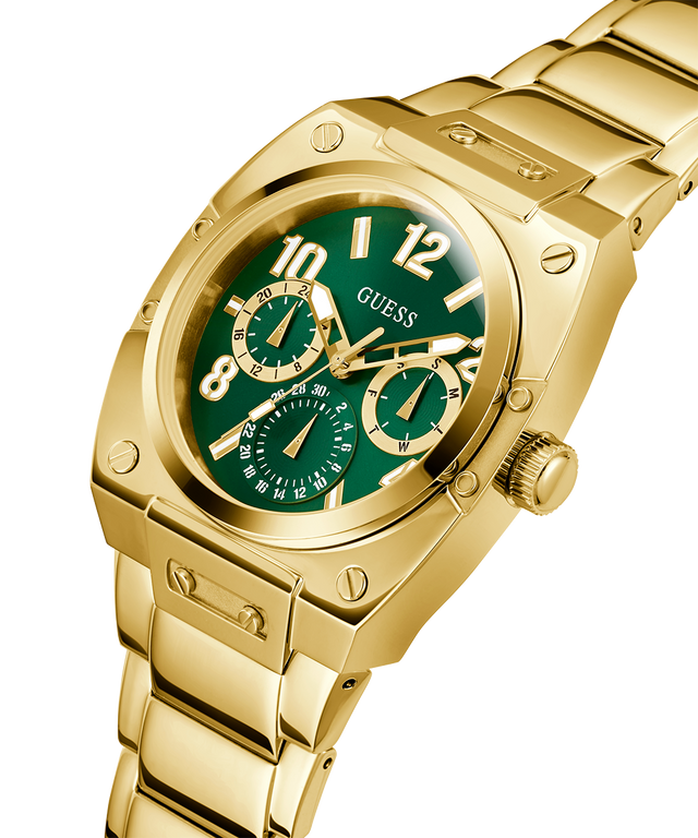 GUESS Mens Gold Multi-function Watch-GW0624G2