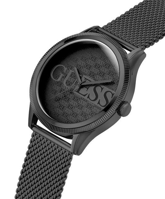 GUESS Mens Black Analog Watch