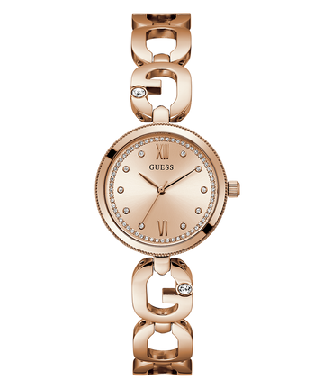 GUESS Ladies Rose Gold Tone Analog Watch