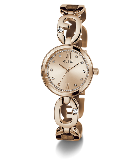 GUESS Ladies Rose Gold Tone Analog Watch
