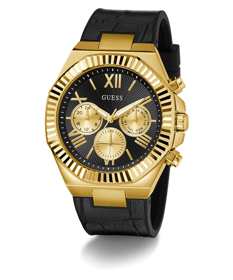 GUESS GW0791G3 Equity Black Gold Tone Men's Watch