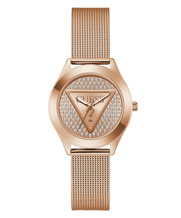 GUESS Ladies Rose Gold Tone Analog Watch