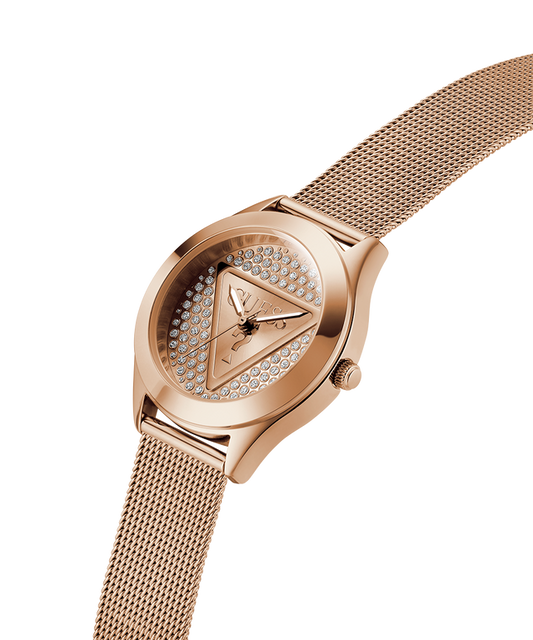 GUESS Ladies Rose Gold Tone Analog Watch