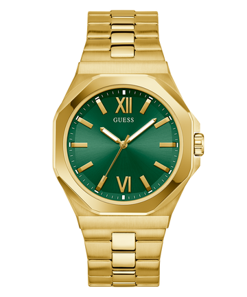 GUESS Mens Gold Tone Analog Watch