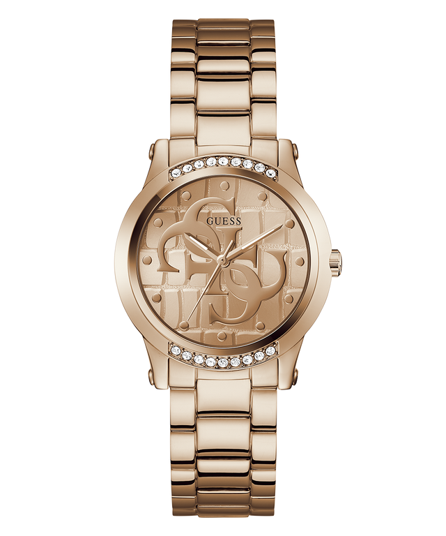 GUESS Ladies Rose Gold Tone Analog Watch