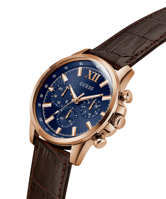 GUESS Mens Brown Multi-function Watch