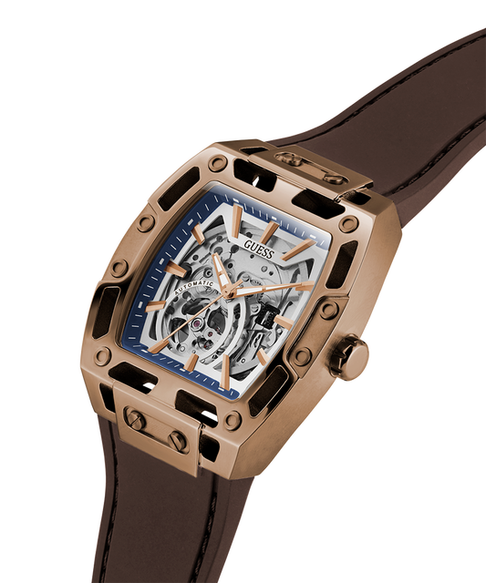 GUESS GW0980G3 Mens Brown Coffee Automatic Watch