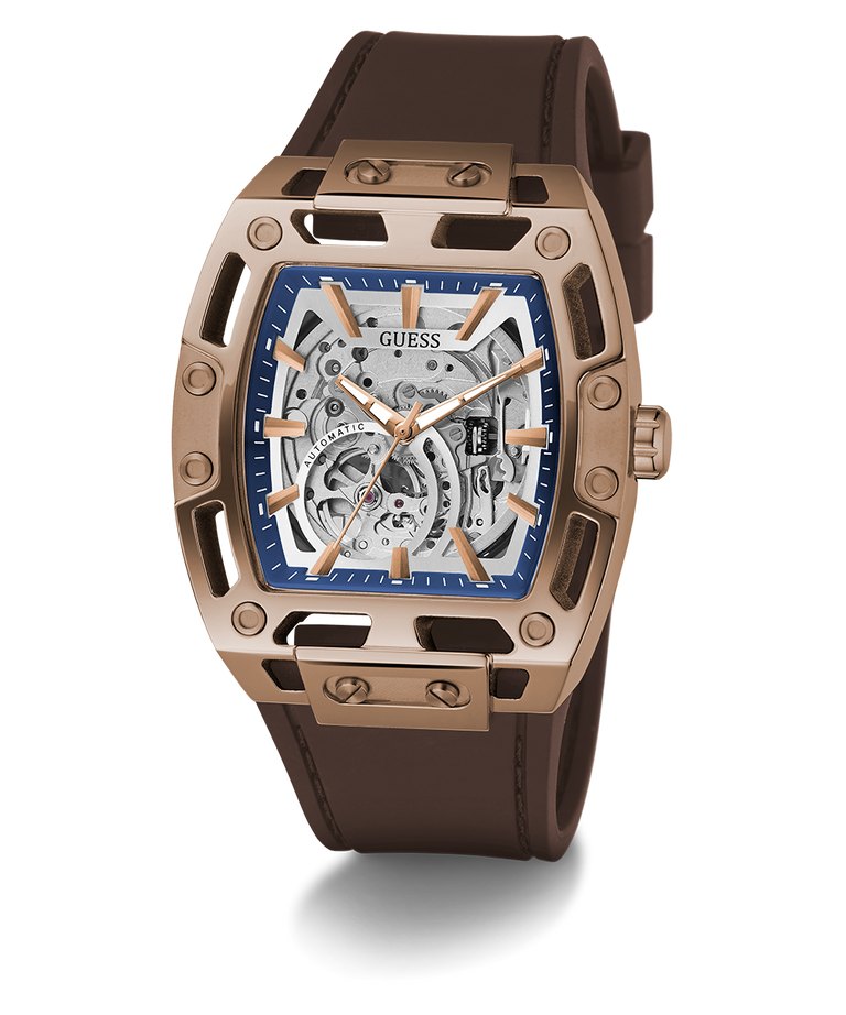 GUESS GW0980G3 Mens Brown Coffee Automatic Watch