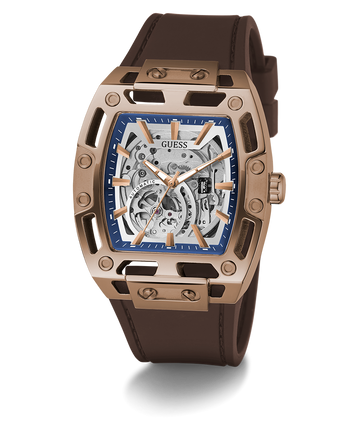 GUESS GW0980G3 Mens Brown Coffee Automatic Watch