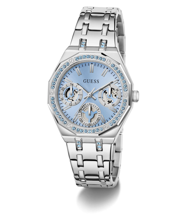 GUESS GW1009L1 Ladies Silver Tone Multi-function Watch