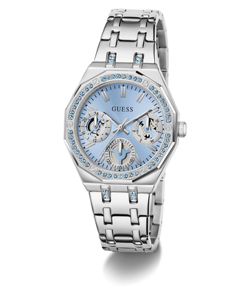 GUESS GW1009L1 Ladies Silver Tone Multi-function Watch