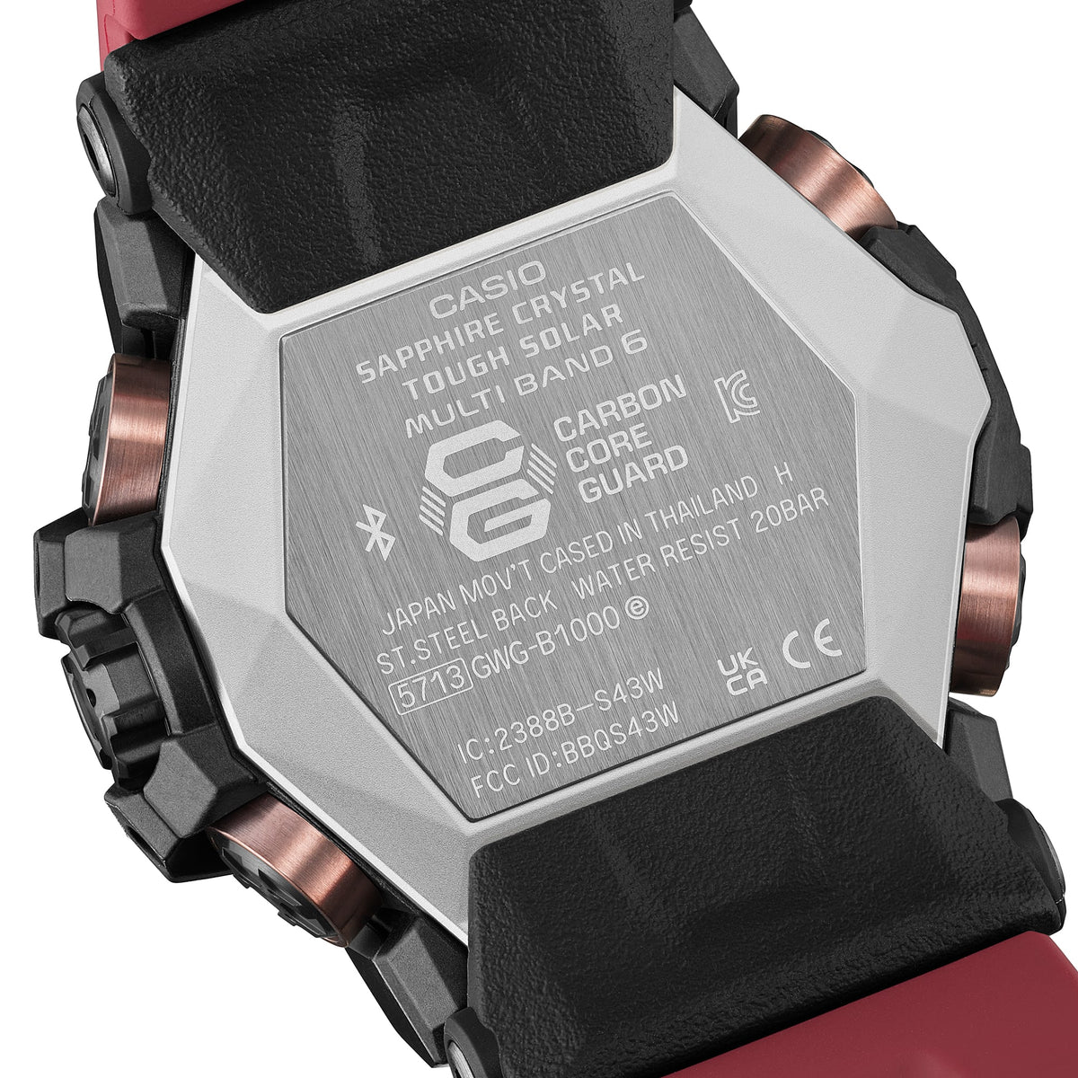 Casio G-Shock GWG-B1000-1A4 – case back