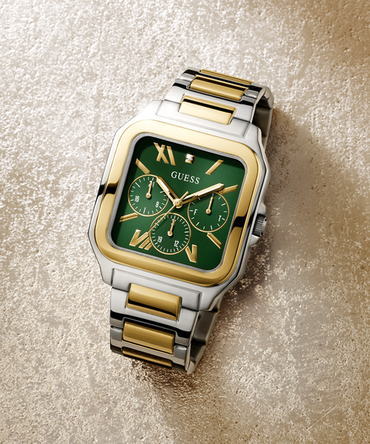 GUESS Mens 2-Tone Multi-function Watch-GW0631G1