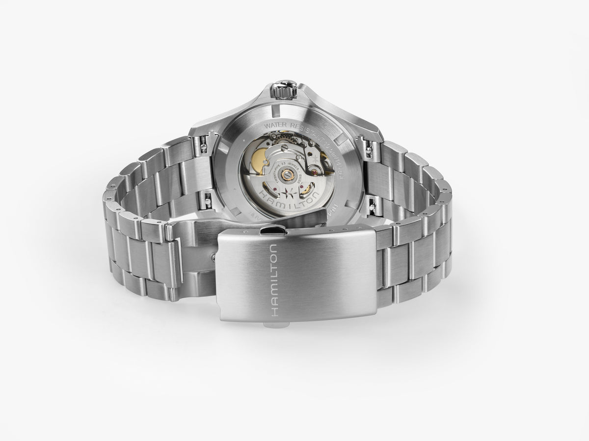 Hamilton Khaki Field H64475140 – case back and clasp