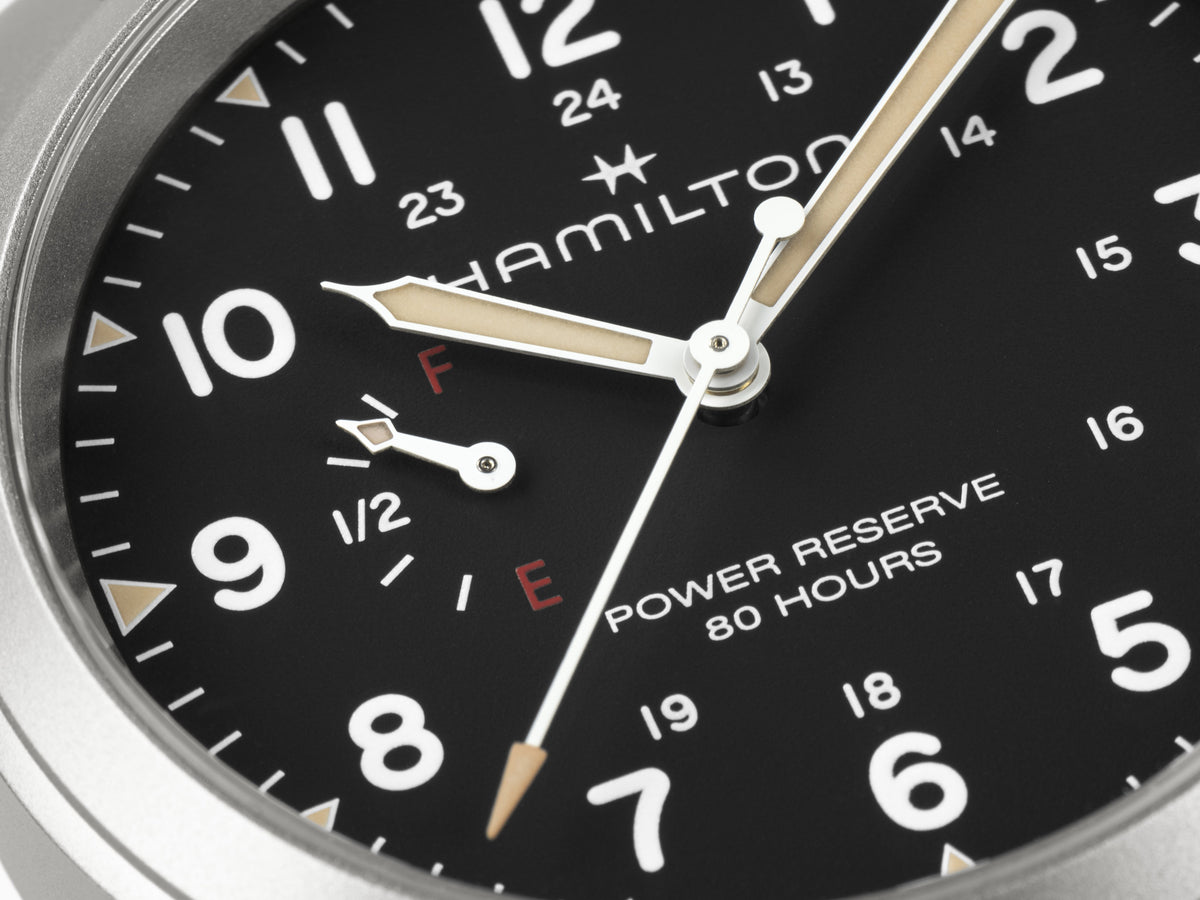 Hamilton Khaki Field H69509130 – dial close-up