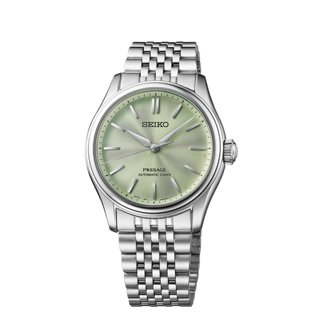 Seiko HCC002J1 Presage Classic Series with Wakatake Iro Light Green Dial Silk