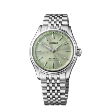 Seiko HCC002J1 Presage Classic Series with Wakatake Iro Light Green Dial Silk