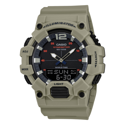 Casio HDC-700-3A3V – front three-quarter view