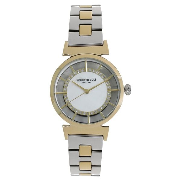 Kenneth Cole Quartz Analog Mother of Pearl Dial Stainless Steel Strap Watch for Women