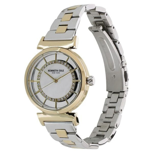 Kenneth Cole Quartz Analog Mother of Pearl Dial Stainless Steel Strap Watch for Women