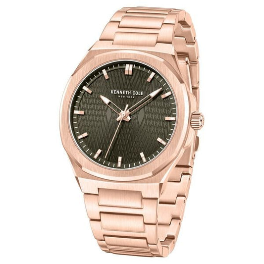 Kenneth Cole Quartz Analog Grey Dial Stainless Steel Strap Watch For Men