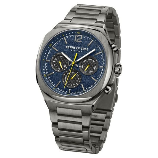 Kenneth Cole Multifunction Blue Dial Watch for Men