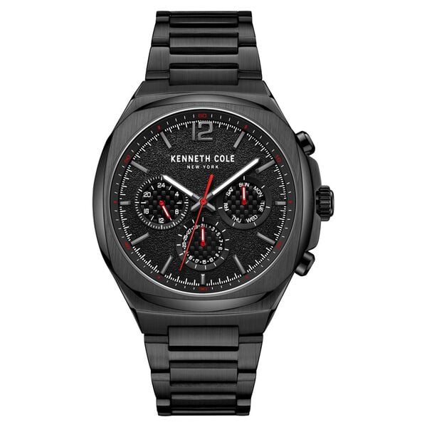 Kenneth Cole Multifunction Black Dial Watch for Men