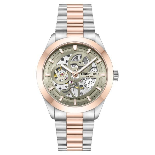 Kenneth Cole Mechanical Hand Wound Strap Watch For Men