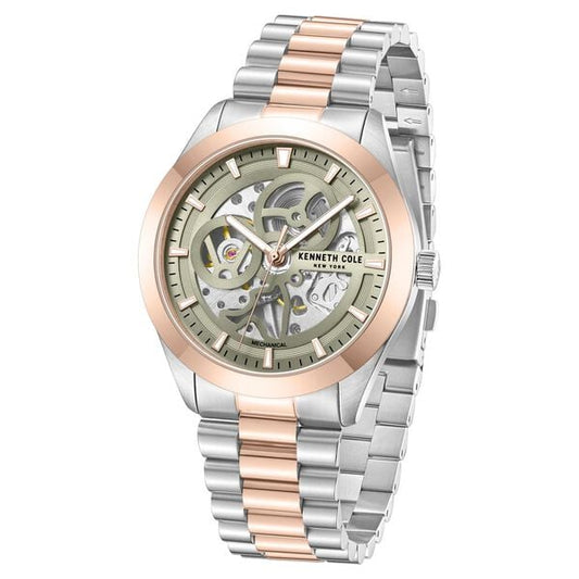 Kenneth Cole Mechanical Hand Wound Strap Watch For Men