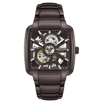 Kenneth Cole Automatic Brown Dial With Brown Stainless Steel Strap Watch For Men