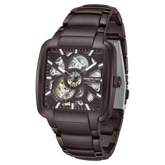 Kenneth Cole Automatic Brown Dial With Brown Stainless Steel Strap Watch For Men