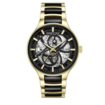Kenneth Cole Automatic Black Dial Stainless Steel Strap Watch For Men