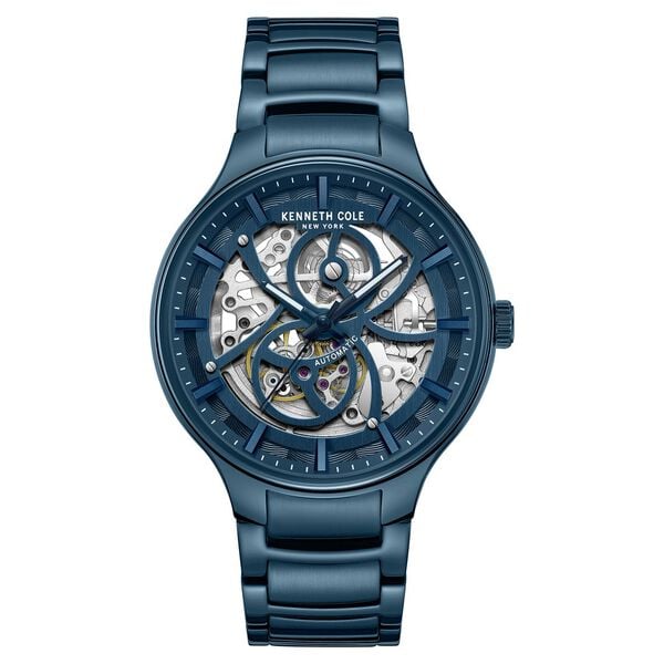 Kenneth Cole Automatic Blue Dial Stainless Steel Strap Watch For Men