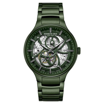 Kenneth Cole Automatic Green Dial Stainless Steel Strap Watch For Men
