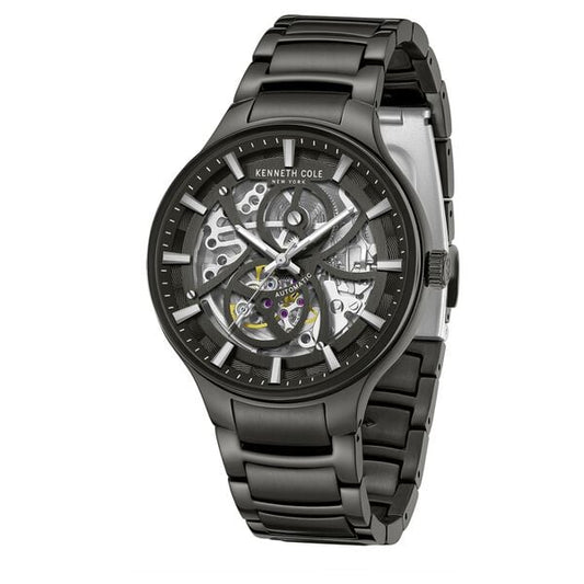 Kenneth Cole Automatic Grey Dial Stainless Steel Strap Watch For Men