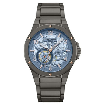 Kenneth Cole Black Automatic Stainless Steel Bracelet Watch For Men